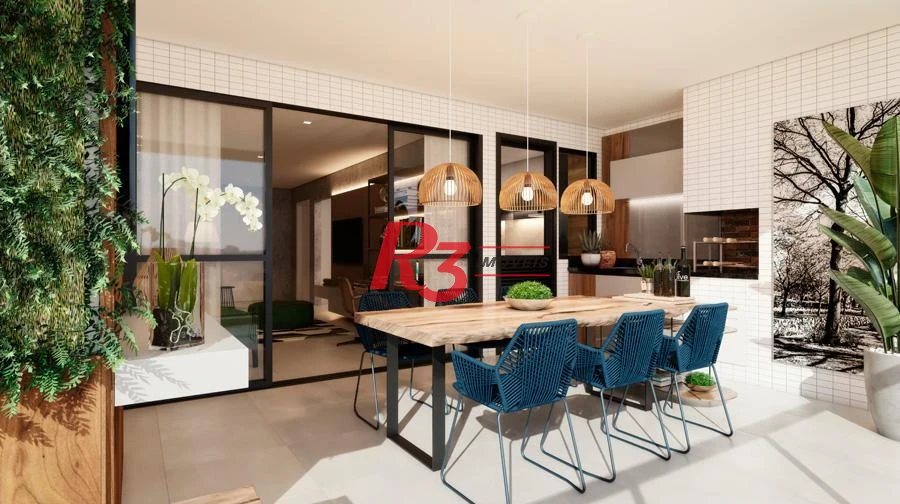 Apartamento com 3 dormitórios à venda, 121 m² por R$ 1.380.000,00 - Aparecida - Santos/SP