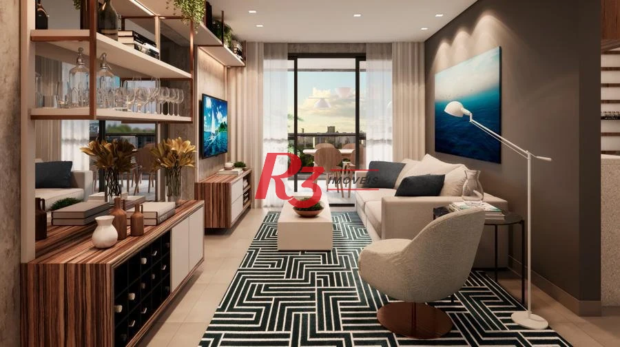Apartamento com 3 dormitórios à venda, 121 m² por R$ 1.380.000,00 - Aparecida - Santos/SP