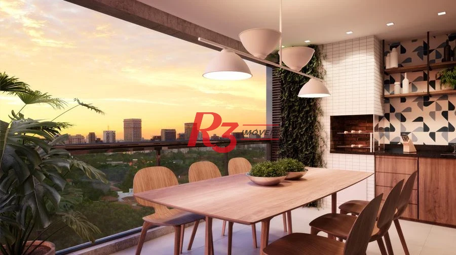 Apartamento com 3 dormitórios à venda, 121 m² por R$ 1.380.000,00 - Aparecida - Santos/SP