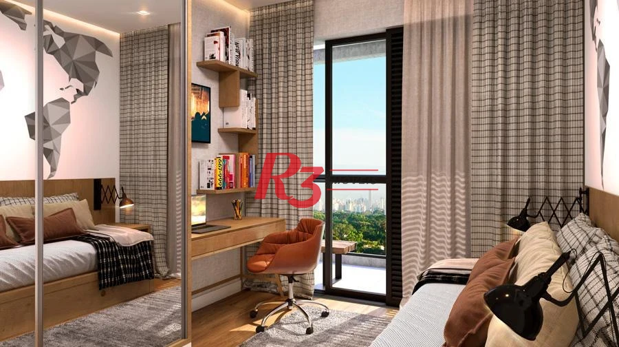 Apartamento com 3 dormitórios à venda, 121 m² por R$ 1.380.000,00 - Aparecida - Santos/SP