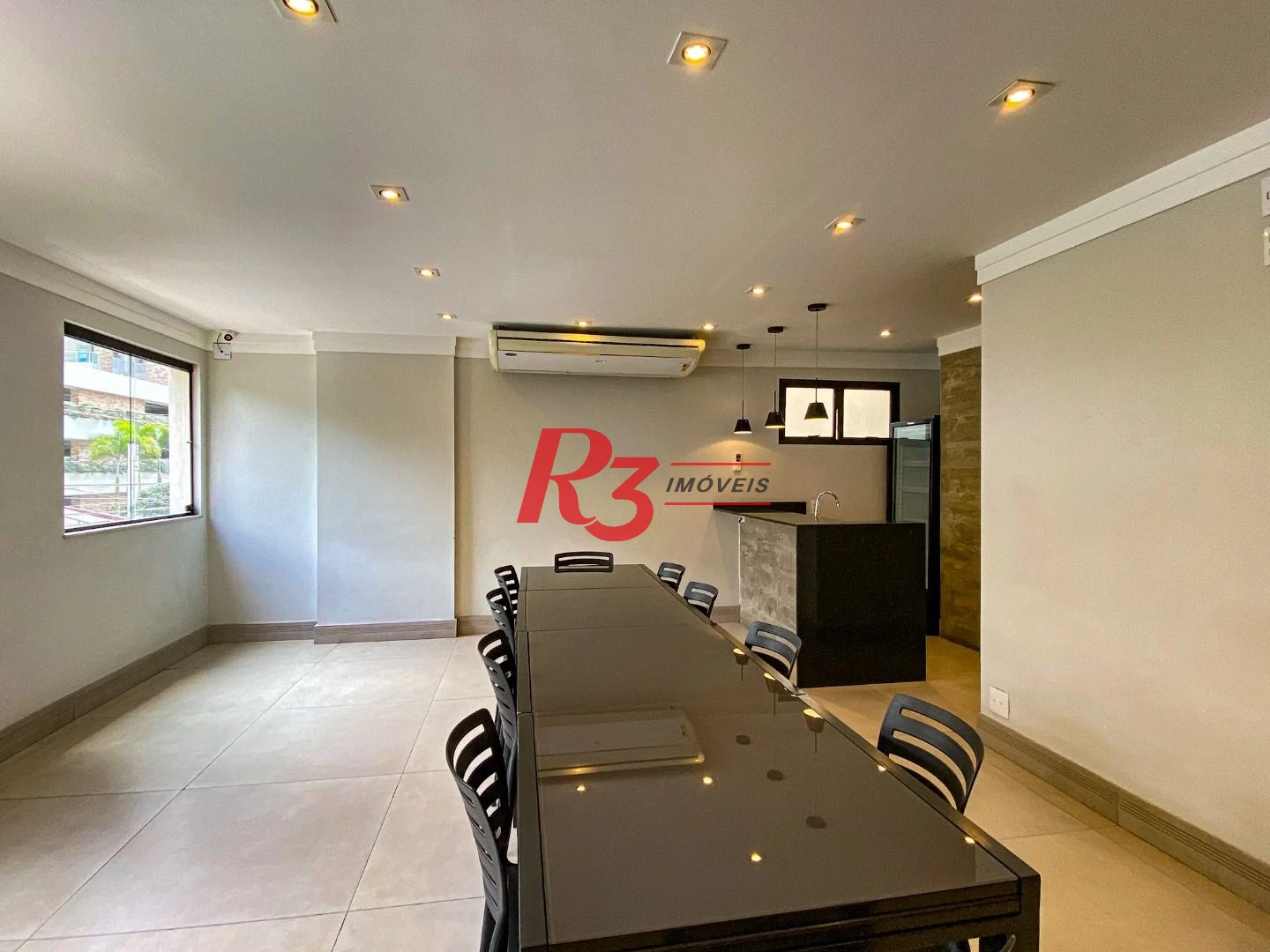 Apartamento com 2 dormitórios para alugar, 192 m² por R$ 24.674,70/mês - Aparecida - Santos/SP