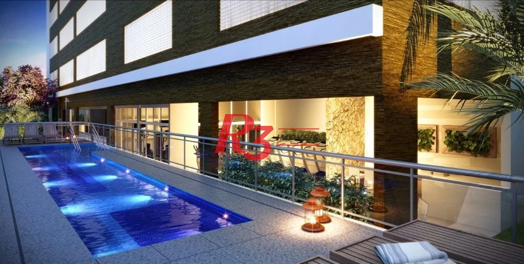 Apartamento com 1 dormitório para alugar, 45 m² por R$ 5.700,00/mês - Gonzaga - Santos/SP