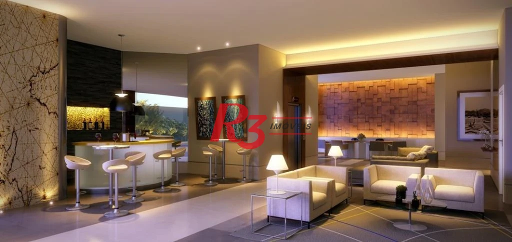 Apartamento com 1 dormitório para alugar, 45 m² por R$ 5.700,00/mês - Gonzaga - Santos/SP