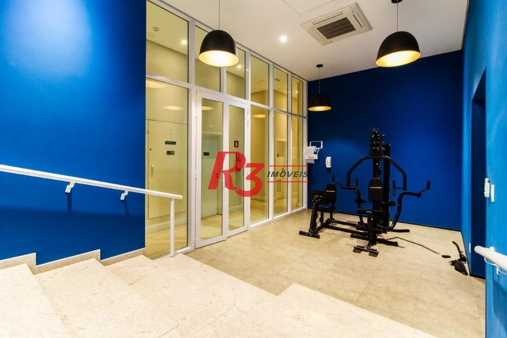 Apartamento com 1 dormitório para alugar, 45 m² por R$ 5.700,00/mês - Gonzaga - Santos/SP