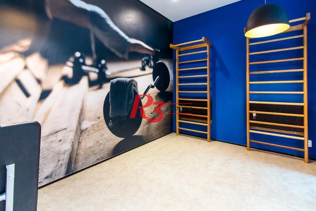 Apartamento com 1 dormitório para alugar, 45 m² por R$ 5.700,00/mês - Gonzaga - Santos/SP