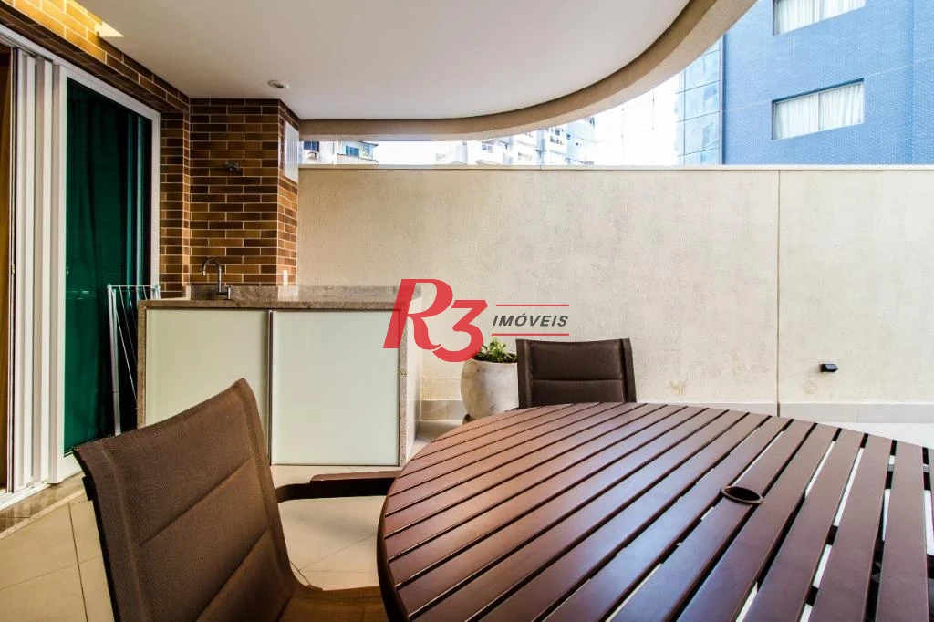 Apartamento com 1 dormitório para alugar, 45 m² por R$ 5.700,00/mês - Gonzaga - Santos/SP