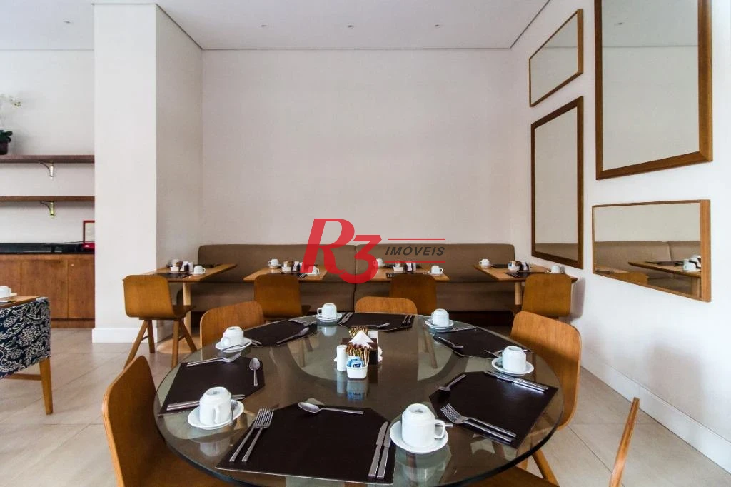 Apartamento com 1 dormitório para alugar, 45 m² por R$ 5.700,00/mês - Gonzaga - Santos/SP