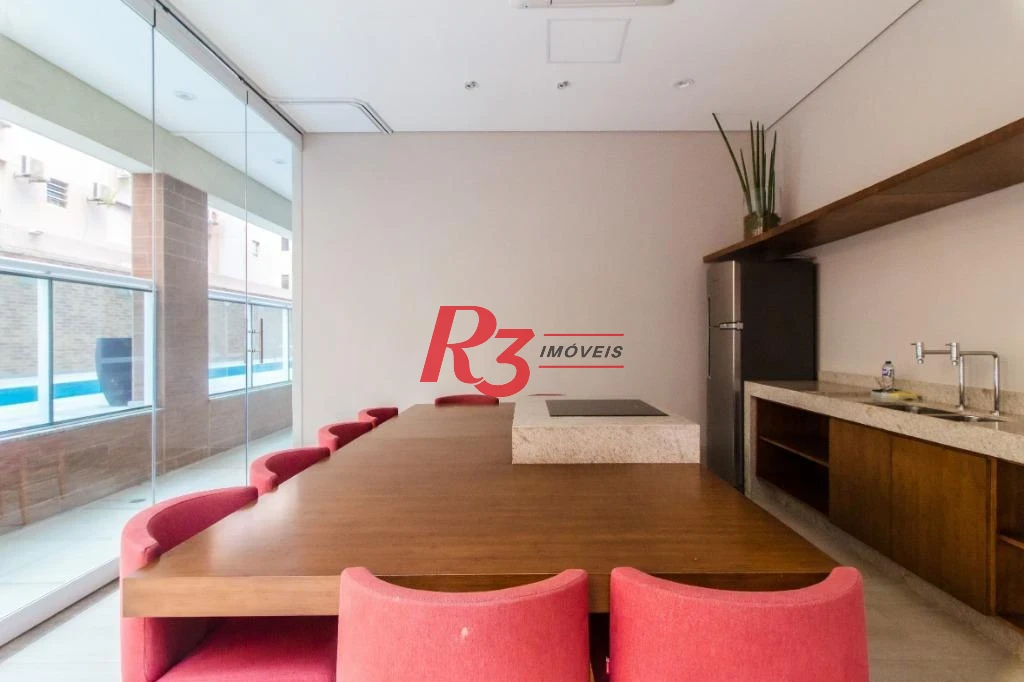 Apartamento com 1 dormitório para alugar, 45 m² por R$ 5.700,00/mês - Gonzaga - Santos/SP