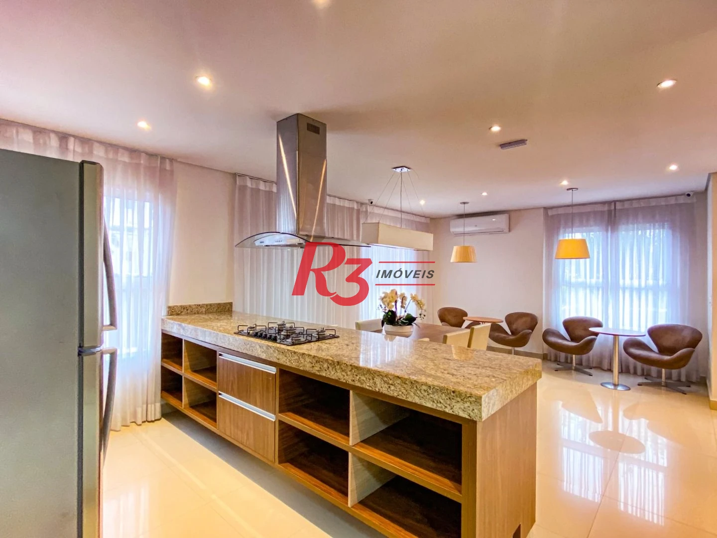 Apartamento com 1 dormitório para alugar, 48 m² por R$ 5.000,00/mês - Ponta da Praia - Santos/SP